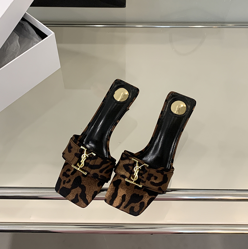 Elegant Thin Heel Toe Strap Slippers for Women Black 2025 New Summer Sexy High Heels - Image 4